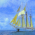 S / V Vela Sailing the Caribbean Impressionism
